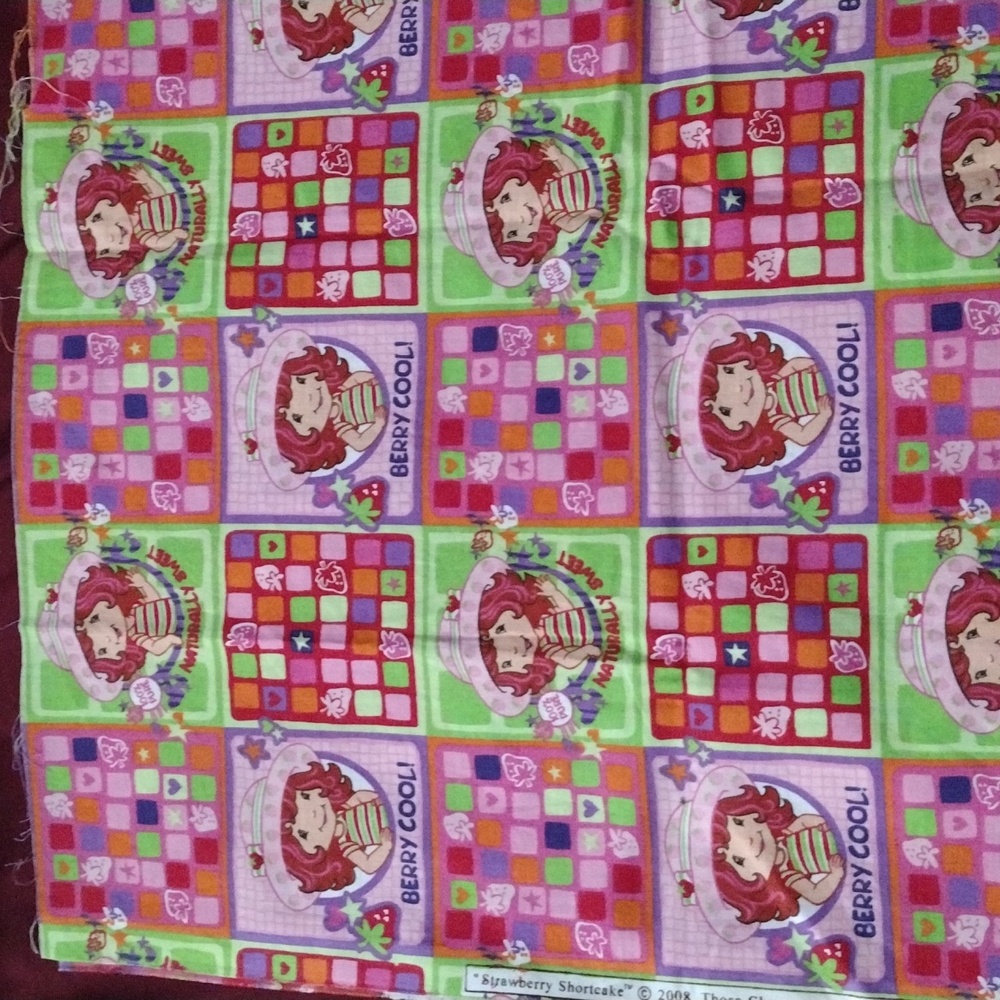 Strawberry Shortcake Berry Cool Fabric Rare Fat Quarter